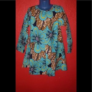 Kid dress with twisted bow in the back